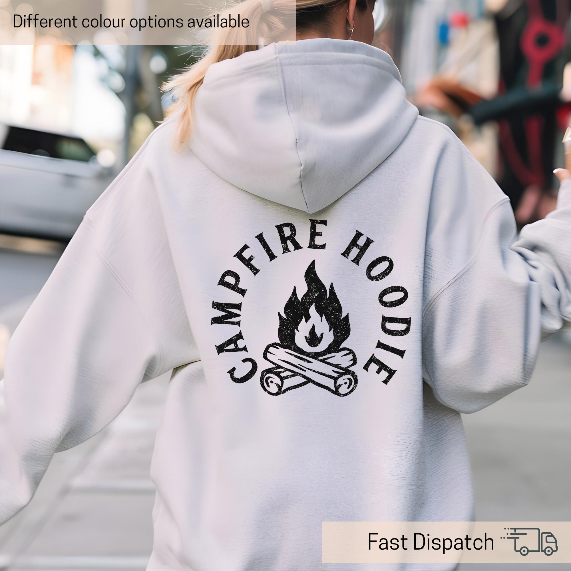 retro camping hoodie for men and women adventure apparel campfire hiking nature gear comfortable outdoor wear