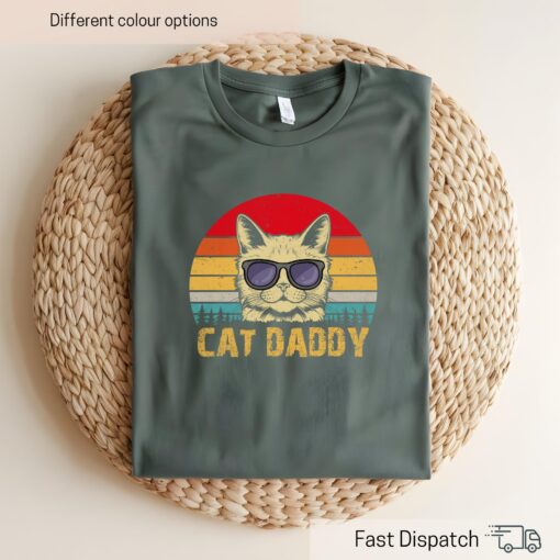 retro cat daddy shirt for men funny cat dad t shirt wilderness style cute tee for cat owners best gifts for cat dads 1jefi
