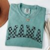 retro checkered mama shirt for moms funny mom life t shirt mothers day gift from daughter birthday baby shower dg499 scaled