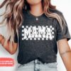 retro checkered mama shirt for moms vintage style t shirt ideal for mothers day birthday and baby shower gifts mfgep