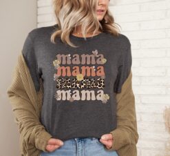 retro checkered mama shirt for mothers day cute mama t shirt personalized mama to be tee best mom ever shirt tjlsw