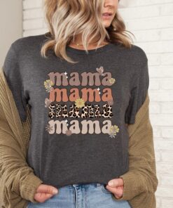 retro checkered mama shirt for mothers day cute mama t shirt personalized mama to be tee best mom ever shirt tjlsw