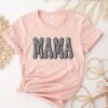 Retro Checkered Mama Shirt for Mothers Day Cute Mama Tee and Mama to Be T-Shirt Perfect for Moms