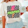 retro checkered mom shirt neon mama shirt funny mothers day gift lightning bolt design for moms dcxi3 scaled