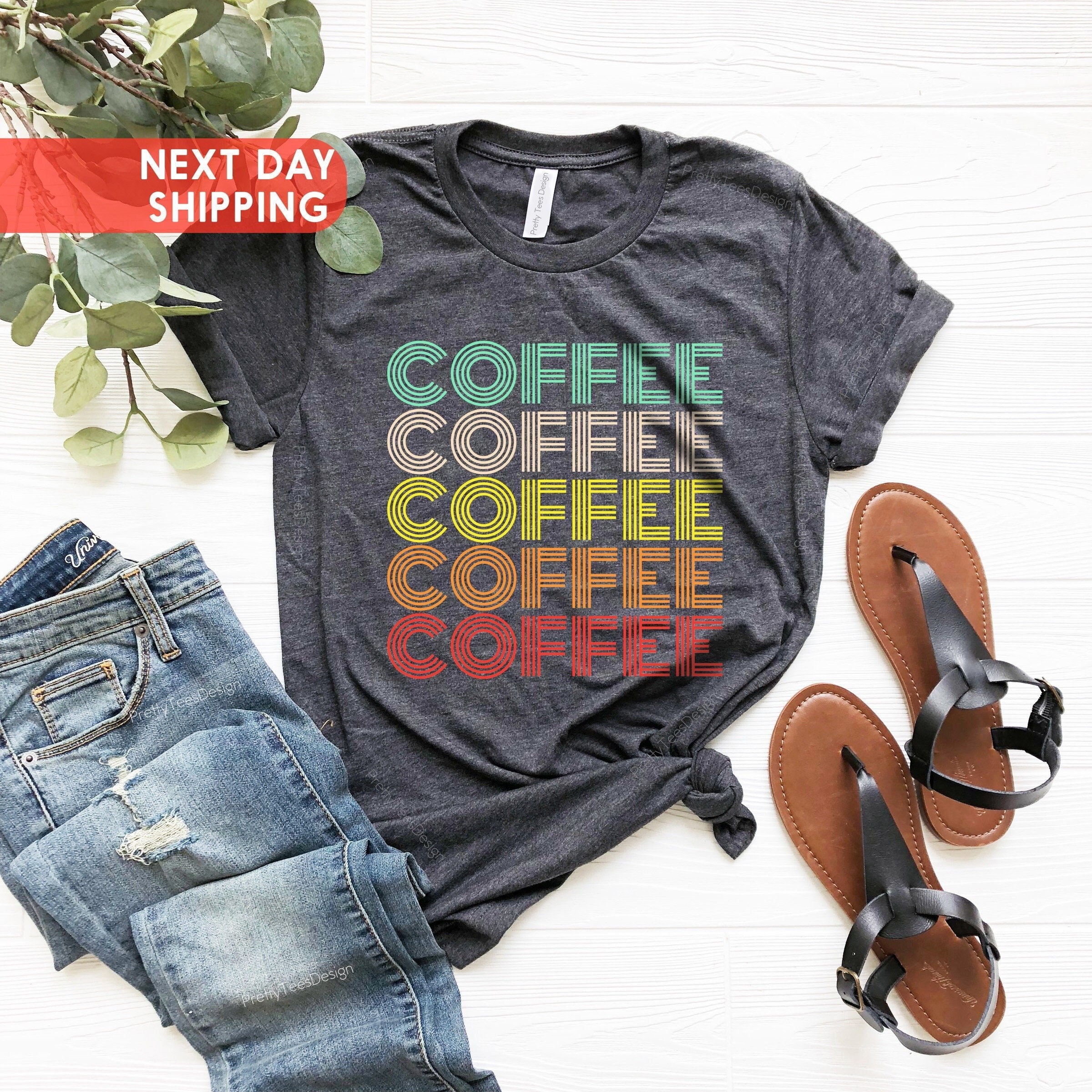 retro coffee lover shirt for moms funny coffee t shirt perfect for mothers day gift coffee drinker apparel c60t5