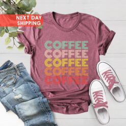 retro coffee lover shirt for moms funny coffee t shirt perfect for mothers day gift coffee drinker apparel wkubd