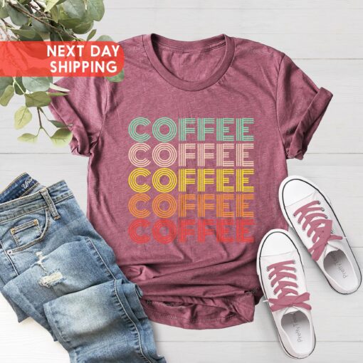 retro coffee lover shirt for moms funny coffee t shirt perfect for mothers day gift coffee drinker apparel wkubd
