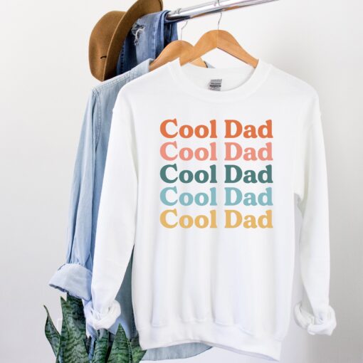 retro dad sweatshirt for fathers day pregnancy announcement black crewneck best dad birthday gift ow6uc