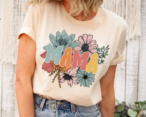 retro floral mama shirt for mothers day cute mom t shirt vintage mom life tee best mom ever gift idea k7rdm