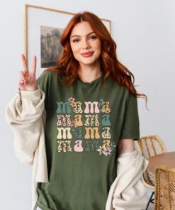 retro floral mama shirt vintage leopard tee boho mom life sweatshirt for mothers day unique gift for mom qu4r9