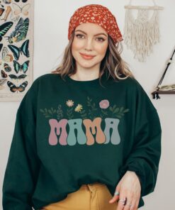 retro floral mama sweatshirt for mothers day cute mom life shirt best mom ever gift idea for moms 47jxb