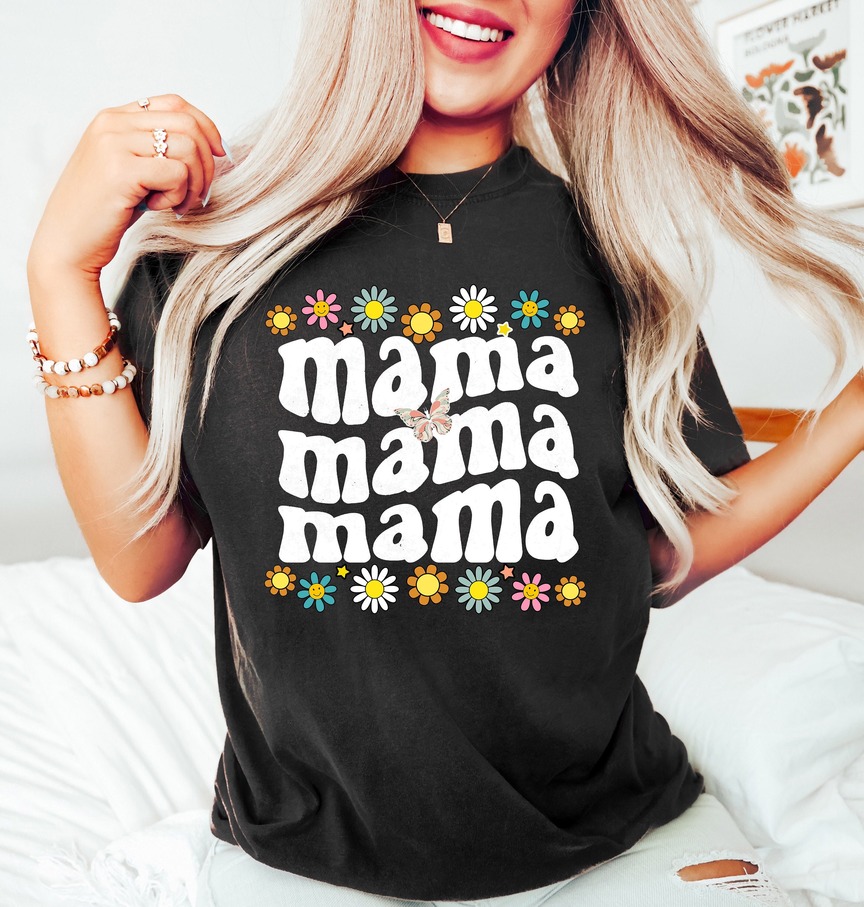 retro floral mama t shirt for mothers day cute mom shirt best mom ever shirt personalized gifts for moms kvjlj scaled