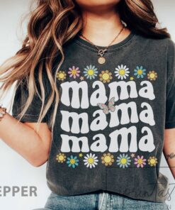 retro floral mama t shirt for mothers day cute mom shirt vintage style best mom ever tee gift idea ukl37