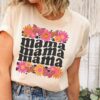 Retro Floral Mama T-Shirt for Mothers Day Cute Mom Shirt Vintage Style Best Mom Ever Tee