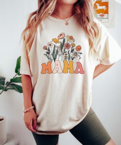 retro floral mom t shirt for mothers day cute mama shirt funny mom life tee unique gift for best mom ever 9zlj1