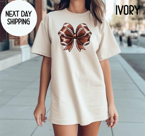 retro football mom shirt for gameday autumn season comfort colors t shirt unique coquette design for moms hdzdd