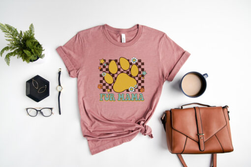 retro fur mom shirt for dog owners cool fur mama t shirt mothers day gift for dog moms funny pet lover apparel itbxd scaled