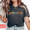 retro godmother shirt cute gift for mothers day baptism godmother proposal from goddaughter unique godmom t shirt j7qii