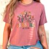 retro grandma established 2024 shirt wildflower design cute grandma to be shirt for mothers day gift bocm7