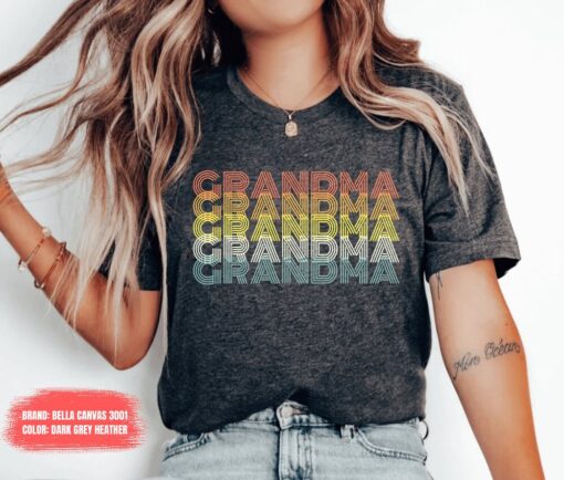 retro grandma established shirt vintage gift for grandmother pregnancy announcement christmas mom life t shirt c4ohv