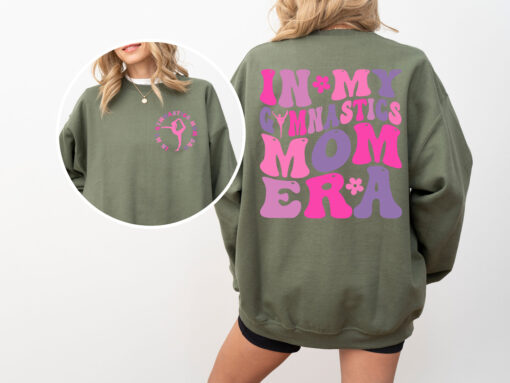 retro gymnastics mom sweatshirt funny mama shirt for gymnastics lovers cute mom life apparel xvpks scaled