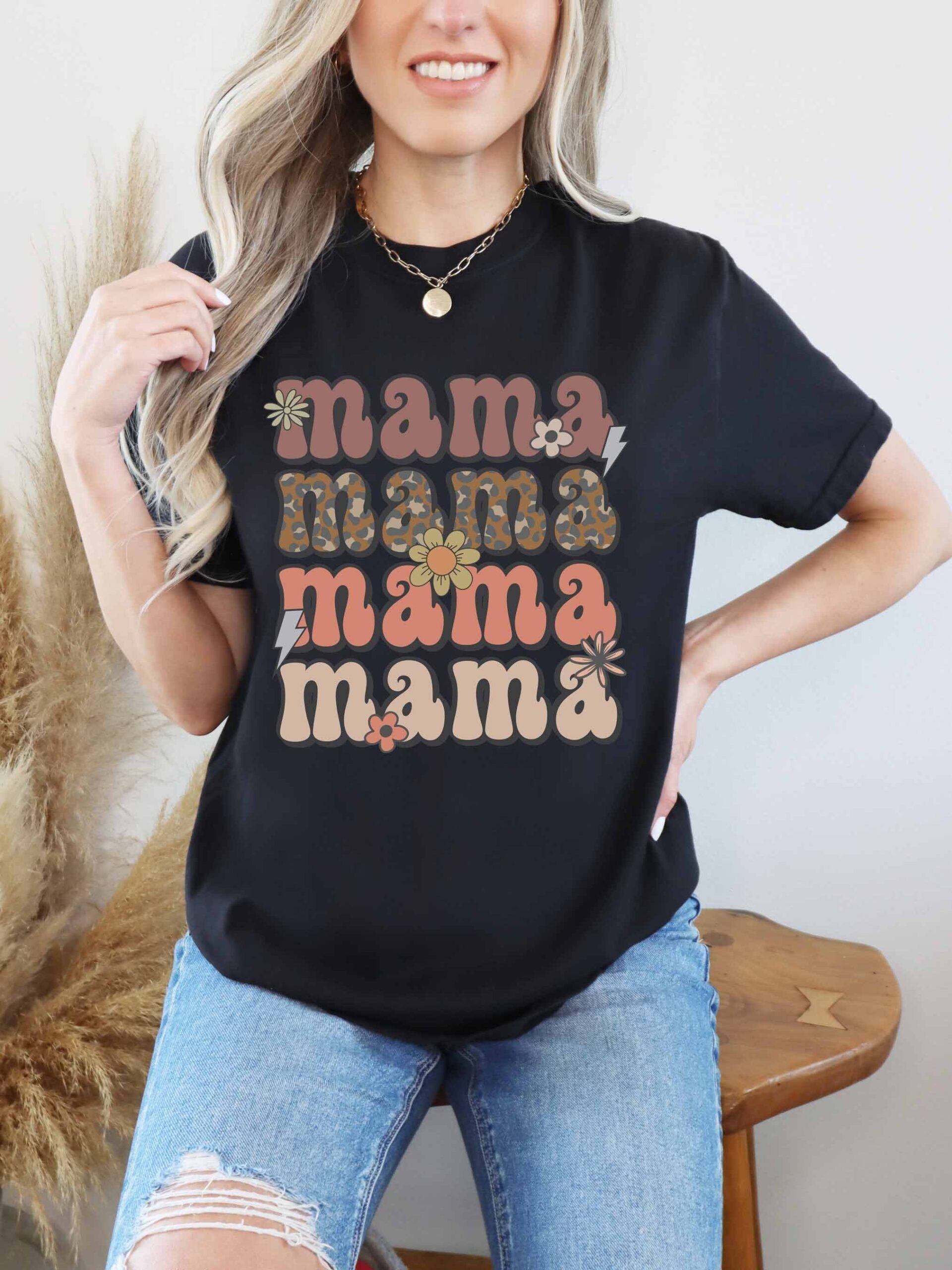 retro leopard mom shirt boho western mama tee comfort colors vintage mom life t shirt unique gifts for mom o1fzi scaled