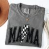 retro lightning bolt mama shirt distressed checkered tee trendy mom t shirt perfect for mothers day gifts qetxa scaled