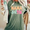 Retro Mama of Both Shirt for Twin Moms Cute Mom Life Shirt Mothers Day Gift Unique Mom Shirt