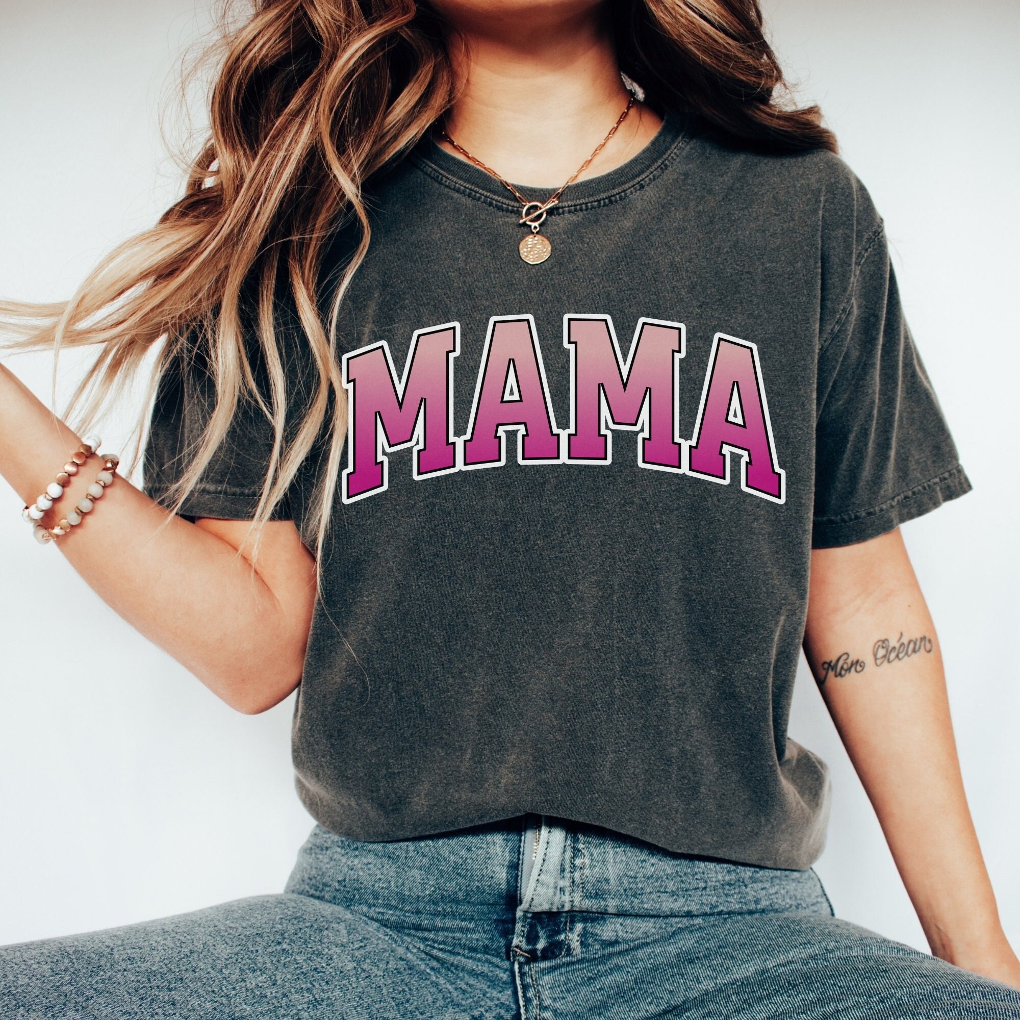 retro mama pink t shirt for mom life best mom ever shirt unique mothers day gift new mom tee 3mpoh