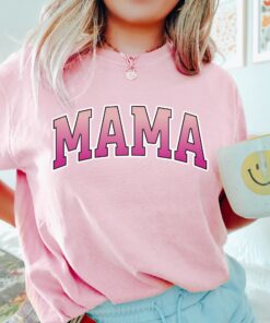 retro mama pink t shirt for mom life best mom ever shirt unique mothers day gift new mom tee tgp7t