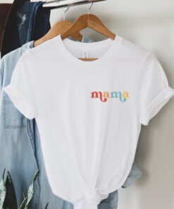 retro mama pocket shirt for mothers day pregnancy reveal cute mama t shirt perfect gift for mom or christmas ok0it