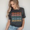 retro mama shirt boho style funny mom life tee best mom ever gift for mothers day unique vintage design hmxnf