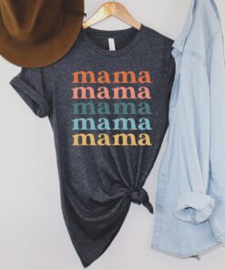 retro mama shirt boho style funny mom life tee best mom ever gift for mothers day unique vintage design whyoy