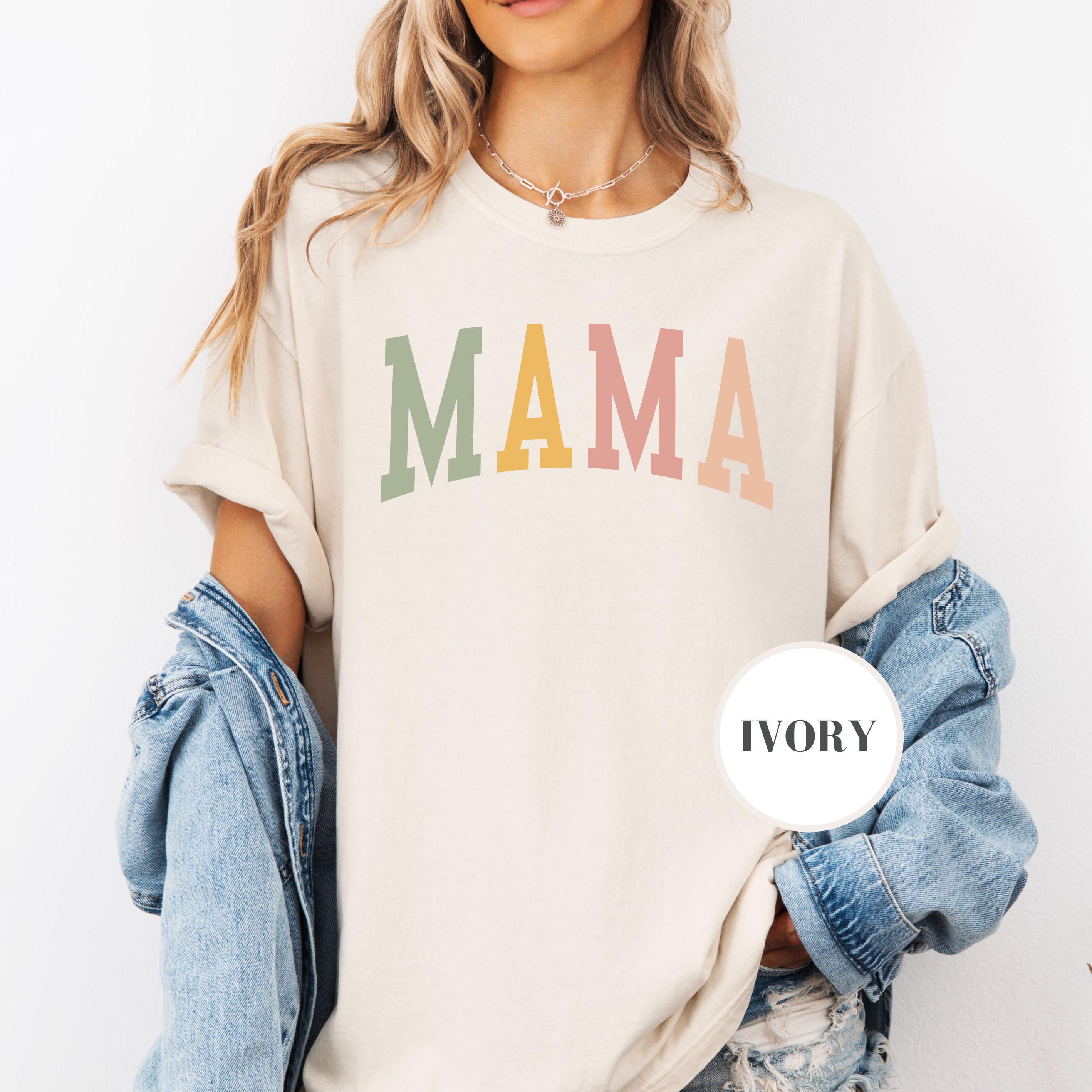 retro mama shirt cute comfort colors crewneck for new moms best mom ever mothers day gift