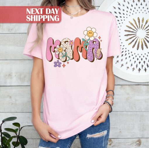 retro mama shirt cute mom t shirt for mothers day best mom ever shirt celebrating mom life unique birthday gift 5myrh