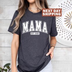 retro mama shirt est 2025 for new moms cute mom life t shirt perfect for mothers day gifts and celebrating mom to be 50eae