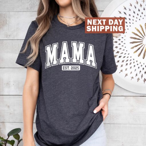 retro mama shirt est 2025 for new moms cute mom life t shirt perfect for mothers day gifts and celebrating mom to be 50eae