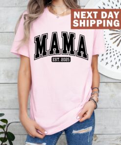 retro mama shirt est 2025 for new moms cute mom life t shirt perfect for mothers day gifts and celebrating mom to be iep1t