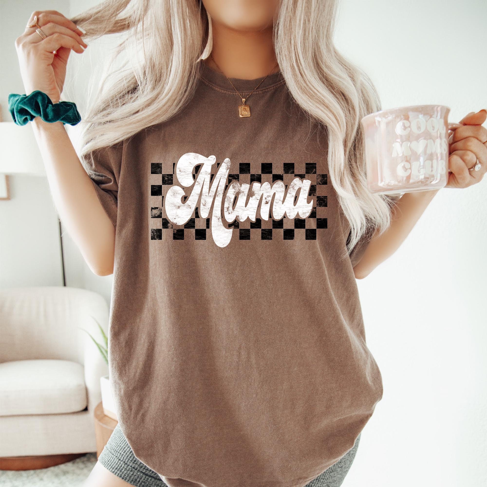 retro mama shirt for moms unique pregnancy announcement and birthday gift best mom ever shirt for mothers day