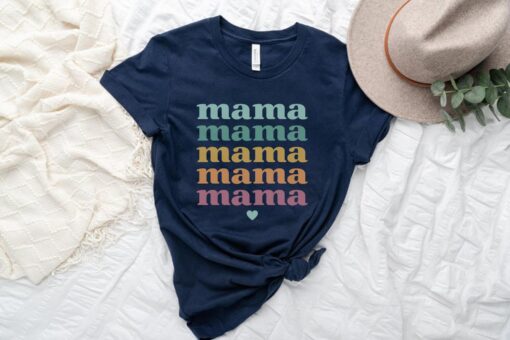 retro mama shirt for mothers day 2023 colorful cute mom t shirt fun gift for new moms and mothers ve1l2