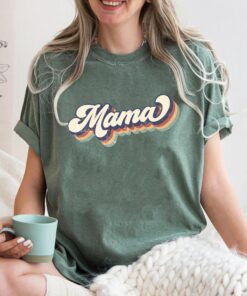 retro mama shirt for mothers day birthday gifts funny mom t shirt personalized gift from daughter baby shower yv4cp