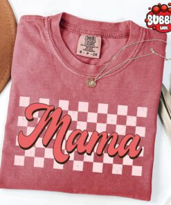 retro mama shirt for mothers day cute checkered mom tee best mom ever shirt unique gift for new moms and grandmas 4zihn