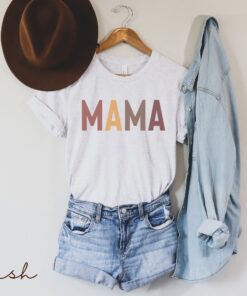 retro mama shirt funny mom life t shirt for new moms pregnancy announcement baby shower gift ideas kd5wj