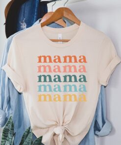 retro mama shirt groovy mom tee vintage mommy t shirt cute mama gifts for moms unique stacked mama design cpvul