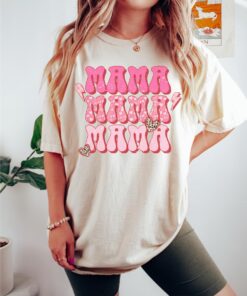 retro mama shirt in pink comfort colors for mom life mothers day tee funny mom shirt best mom ever t shirt dvegj