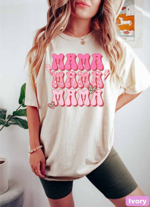 retro mama shirt in pink comfort colors for mom life mothers day tee funny mom shirt best mom ever t shirt dvegj