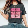 Retro Mama Shirt in Pink Comfort Colors for Mom Life Mothers Day Tee Funny Mom Shirt Best Mom Ever T-Shirt