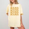 retro mama shirt with checkered lightning bolt monochrome design cute mom t shirt for new mothers and christmas gifts wjep7