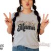 retro mama shirt with wildflowers est 2023 for new moms funny pregnancy announcement mothers day gift for mom rkwgd