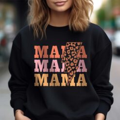 retro mama sweatshirt with lightning bolt and leopard print for mom life cute mom hoodie ideal for mothers day gifts uuhnm